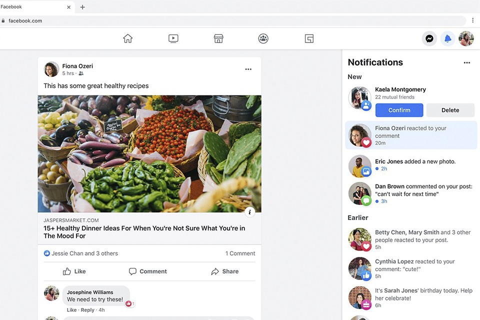 Facebook e Messenger ganham novo design e recursos para desktop