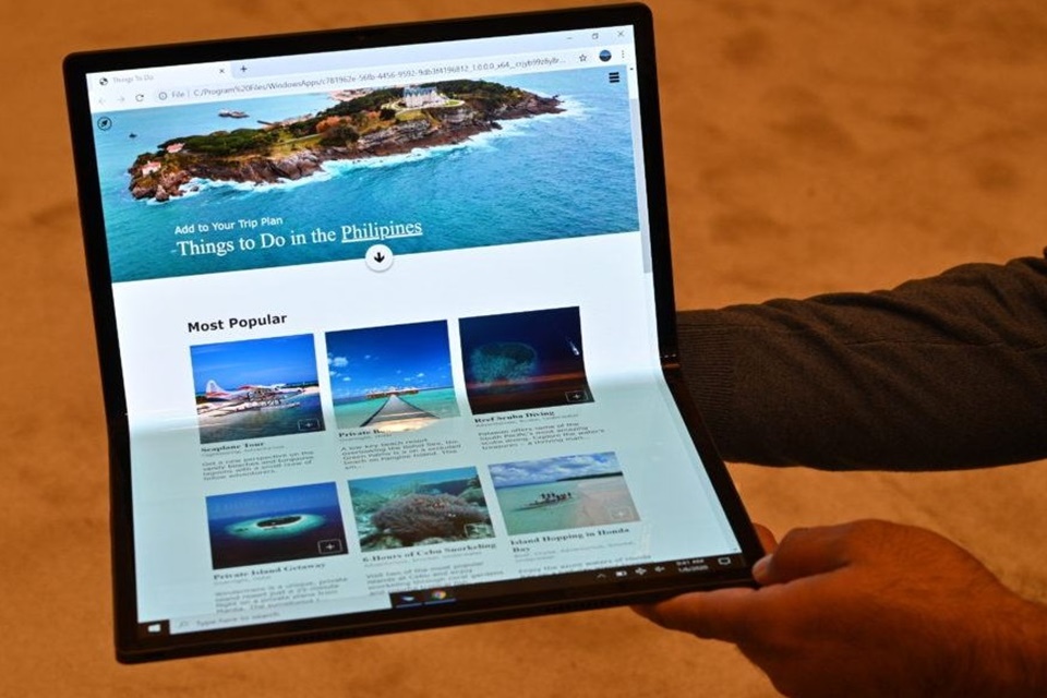 Intel apresenta novo protótipo de notebook dobrável que vira tablet