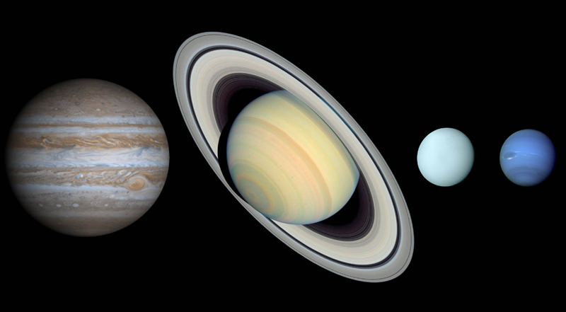 Planetas Jovianos (Fonte: Universe Today / Reprodução)