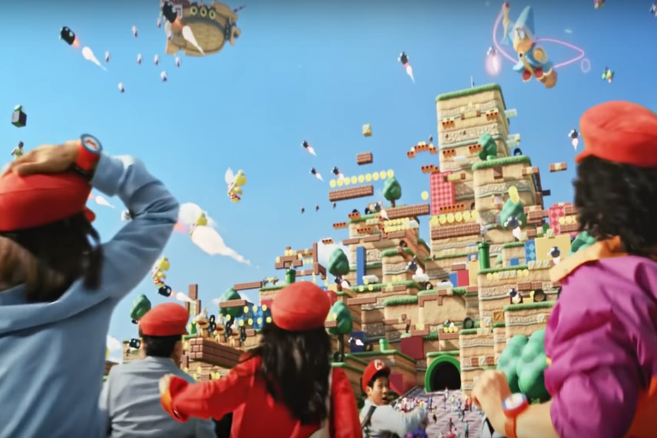 Parque temático da Nintendo ganha empolgante vídeo promocional