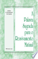 Logo A Palavra Sagrada para o Reavivamento Matinal - Voltar à Ortodoxia da Igreja Ícone Logo A Palavra Sagrada para o Reavivamento Matinal - Voltar à Ortodoxia da Igreja Ícone