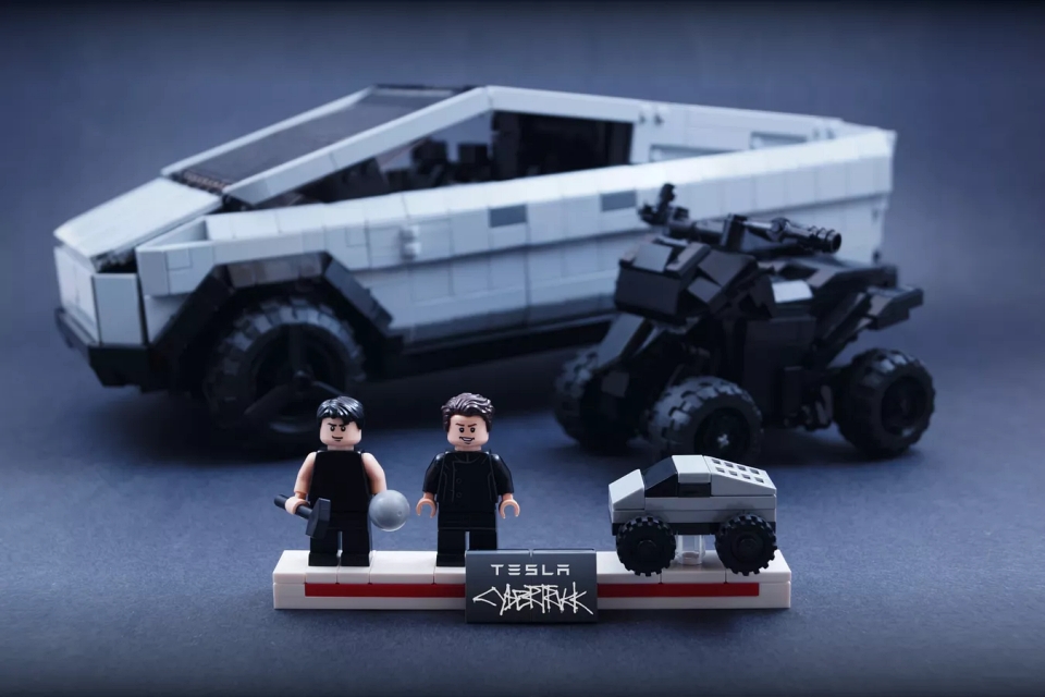 Tesla Cybertruck ganha versão LEGO em kit feito por fã