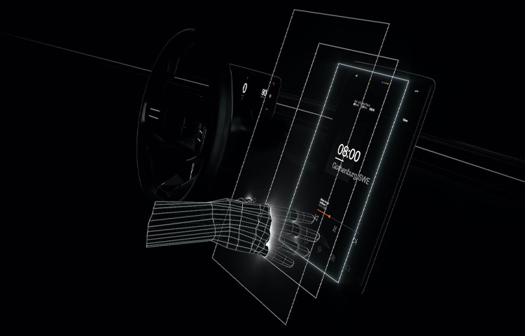 Sensor de proximidade no Polestar