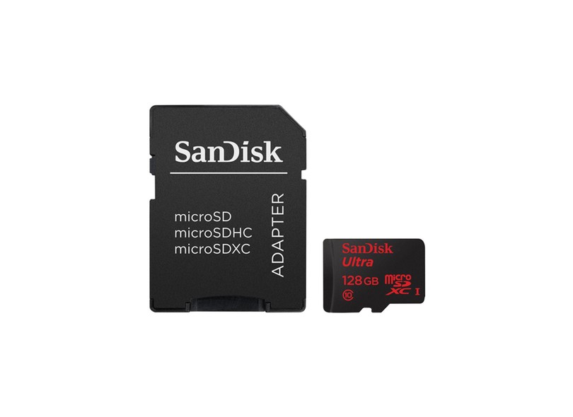 Imagem: Cartão de Memória Micro SDXC-I 128 GB, SanDisk Ultra