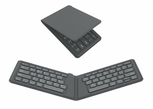 Imagem: Mini teclado sem fio, dobrável