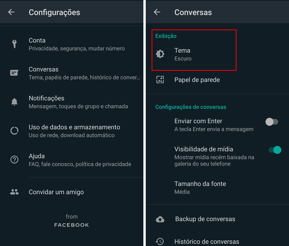 Como usar o modo escuro do WhatsApp no Android, iOS e desktop - TecMundo