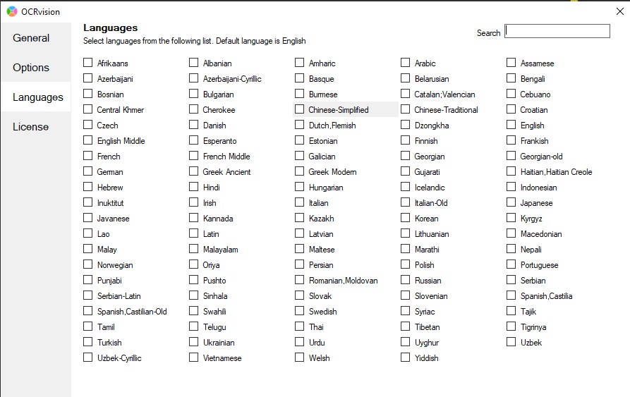 OCRvision - Imagem 1 do software