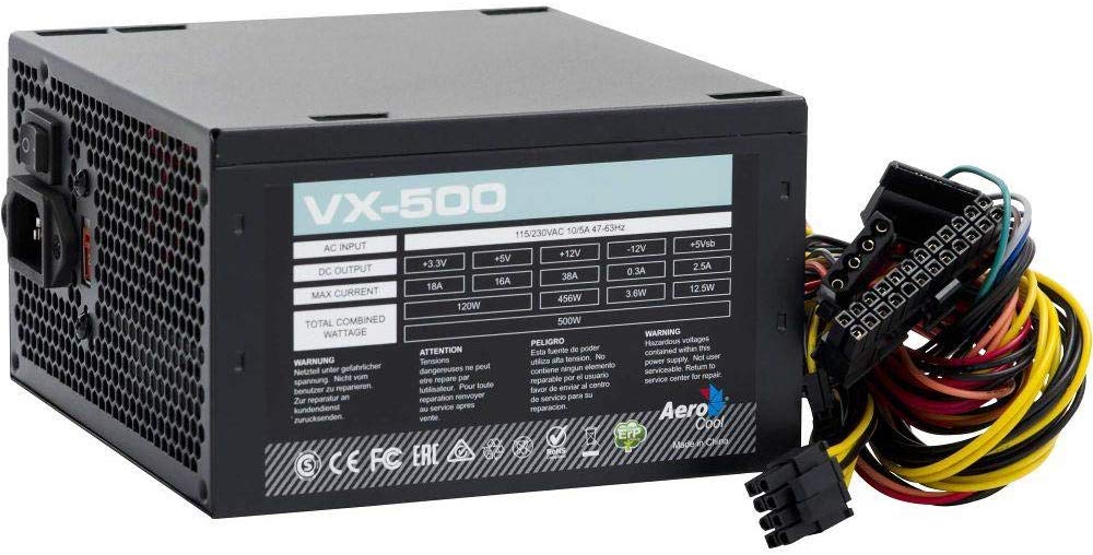Imagem: Fonte Atx S/Cabo 500w Vx-500, Aerocool