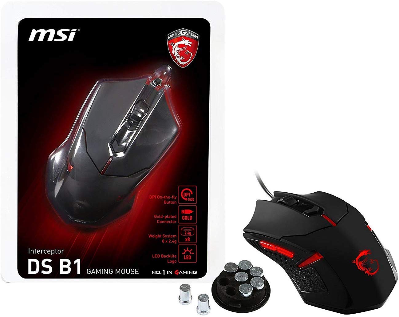Imagem: Mouse Gamer Ótico Interceptor DS B1, MSI