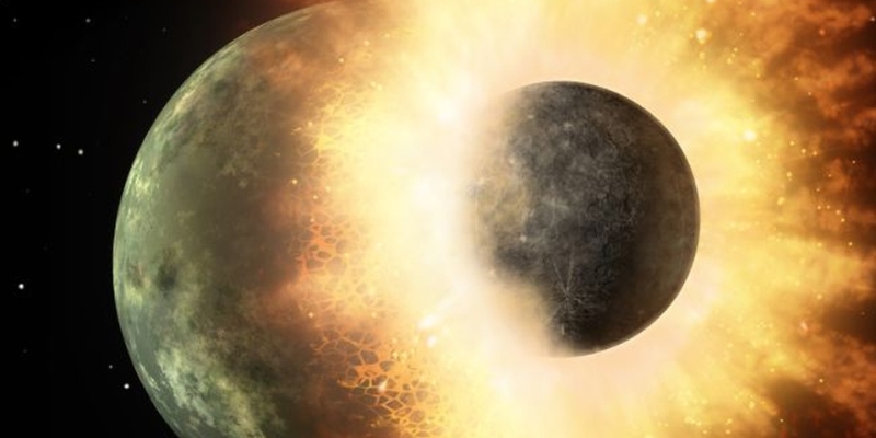 Nova pesquisa explica a colisão que resultou na Terra e na Lua