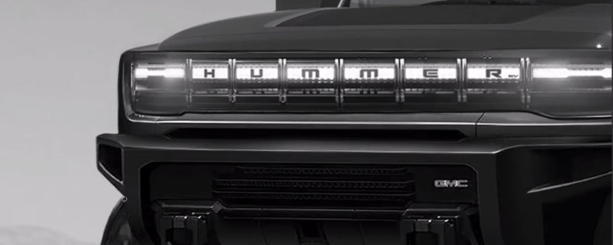 Imagem de: Possível design da picape elétrica GMC Hummer é revelado