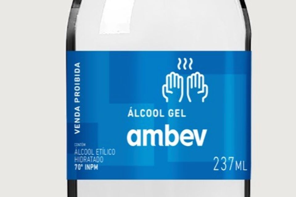 Ambev vai produzir e doar 500 mil garrafas de álcool em gel