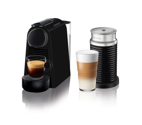 Imagem: Cafeteira Nespresso Essenza Mini Preta Fosca + Aeroccino, 110v