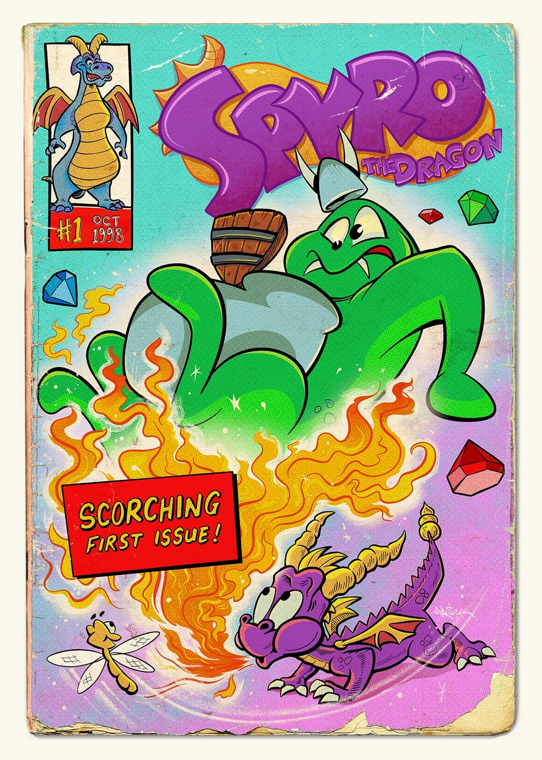 Artista recria icônicos momentos de jogos em capas de HQs antigas