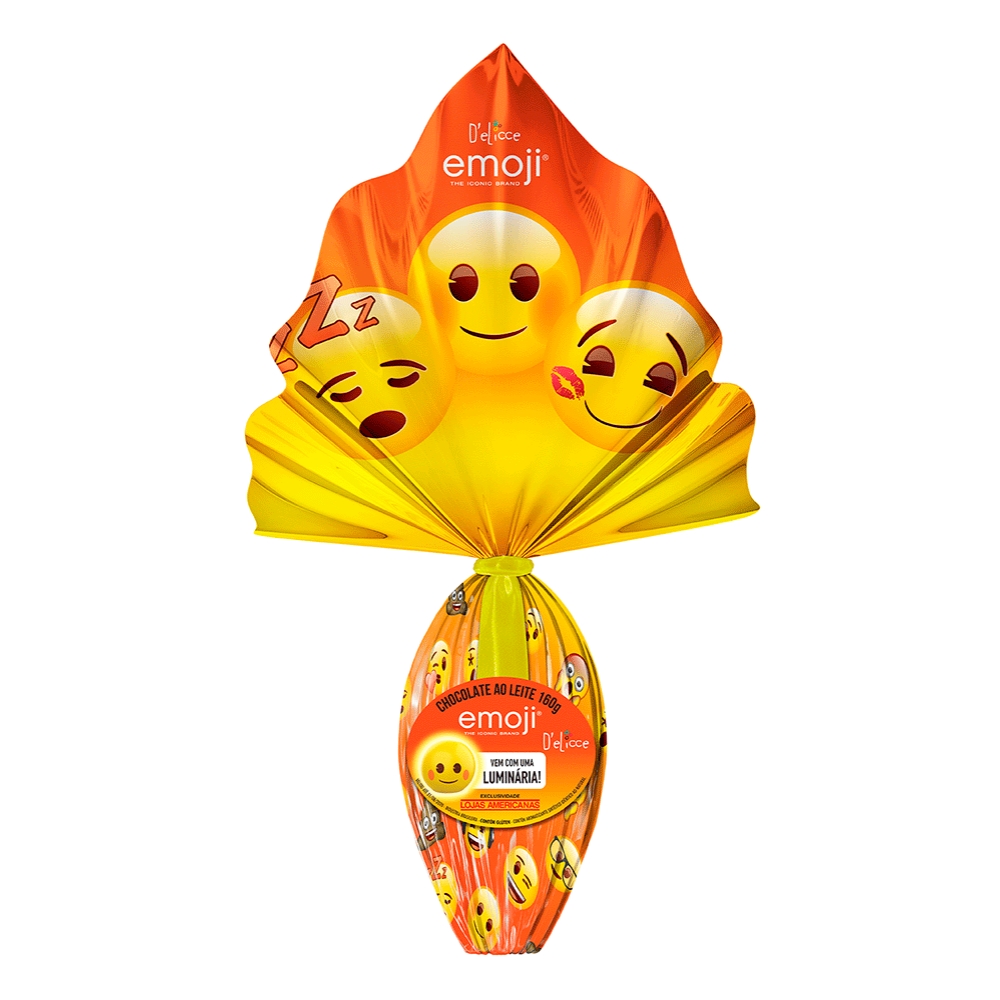 Imagem: Ovo De Páscoa Emoji 160g, Delicce