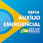 Logo CAIXA Auxílio Emergencial IOS Ícone Logo CAIXA Auxílio Emergencial IOS Ícone