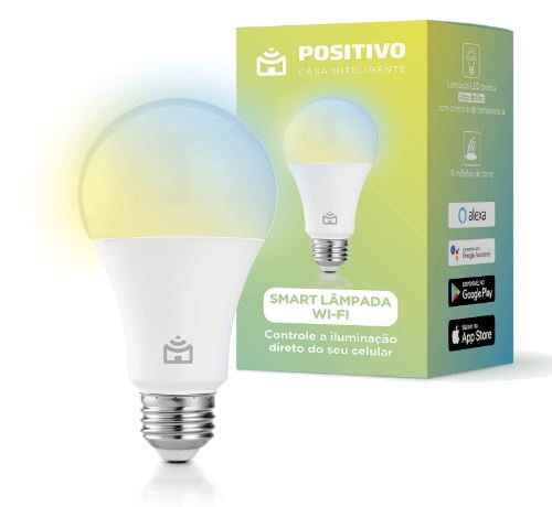 Imagem: Smart Lâmpada Wi-Fi, Positivo Casa Inteligente