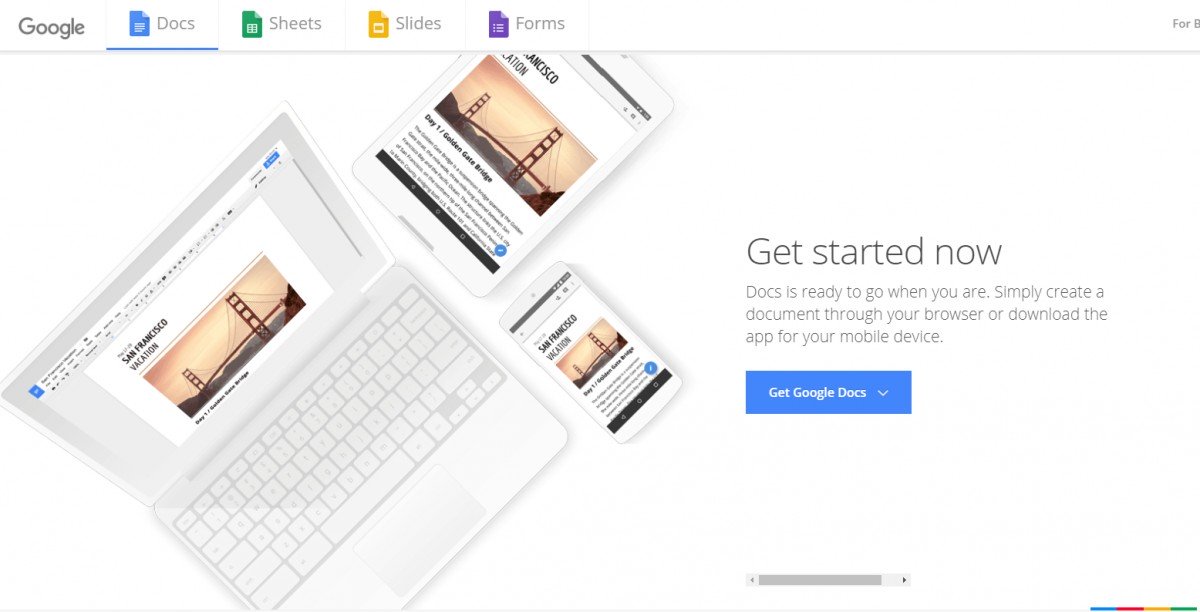 Google Docs aproveita o ecossistema Google para proporcionar versatilidade.