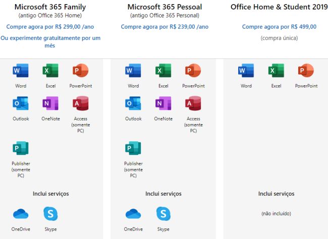 all office 365 apps