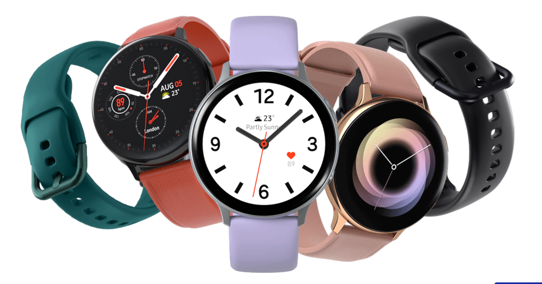 Novo Galaxy Watch Active2 manteve o mesmo design circular da primeira geração.