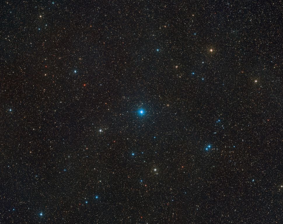 Campo no qual se encontra a constelação Telescopium.