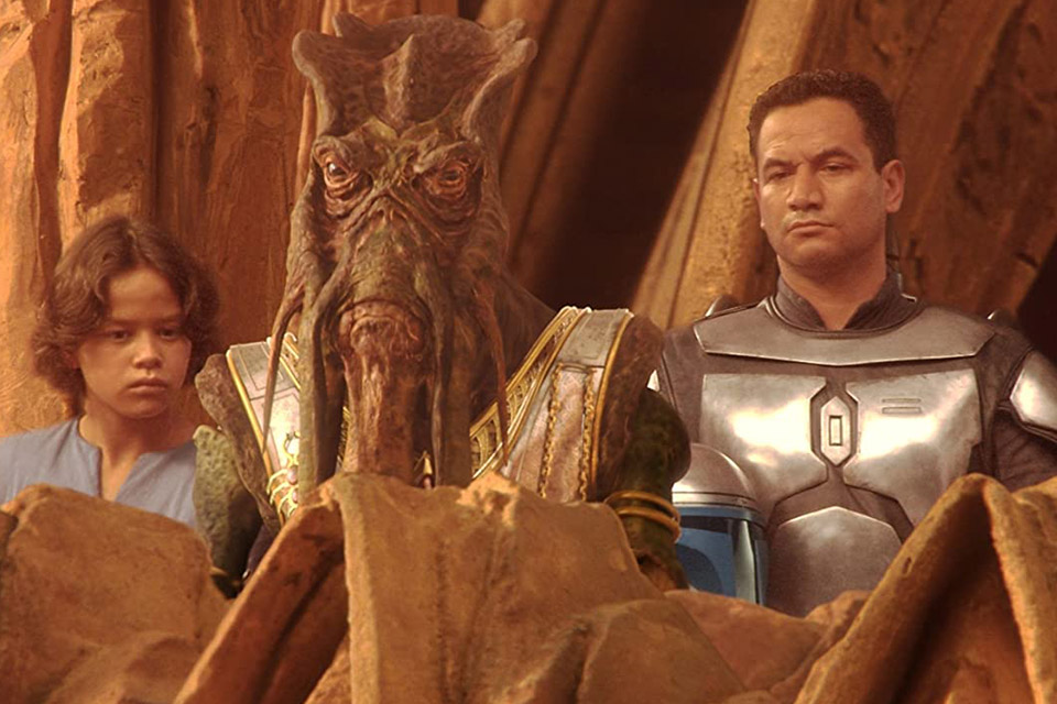 Boba e Jango Fett, em Star Wars: Episódio II - Ataque dos Clones