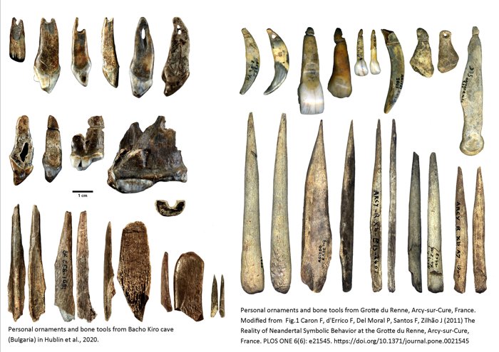 Adornos e utensílios indicam conexões culturais entre humanos modernos e Neandertais