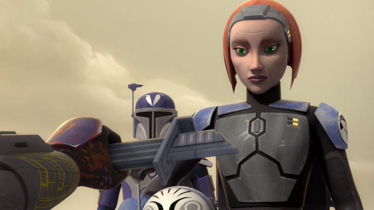 Bo-Katan em The Clone Wars (Disney/Reprodução)