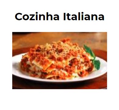 Imagem: Curso de Cozinha Italiana