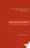 Logo Coleção Teoria e História do Direito: Ensaios de Teoria do Direito Ícone Logo Coleção Teoria e História do Direito: Ensaios de Teoria do Direito Ícone