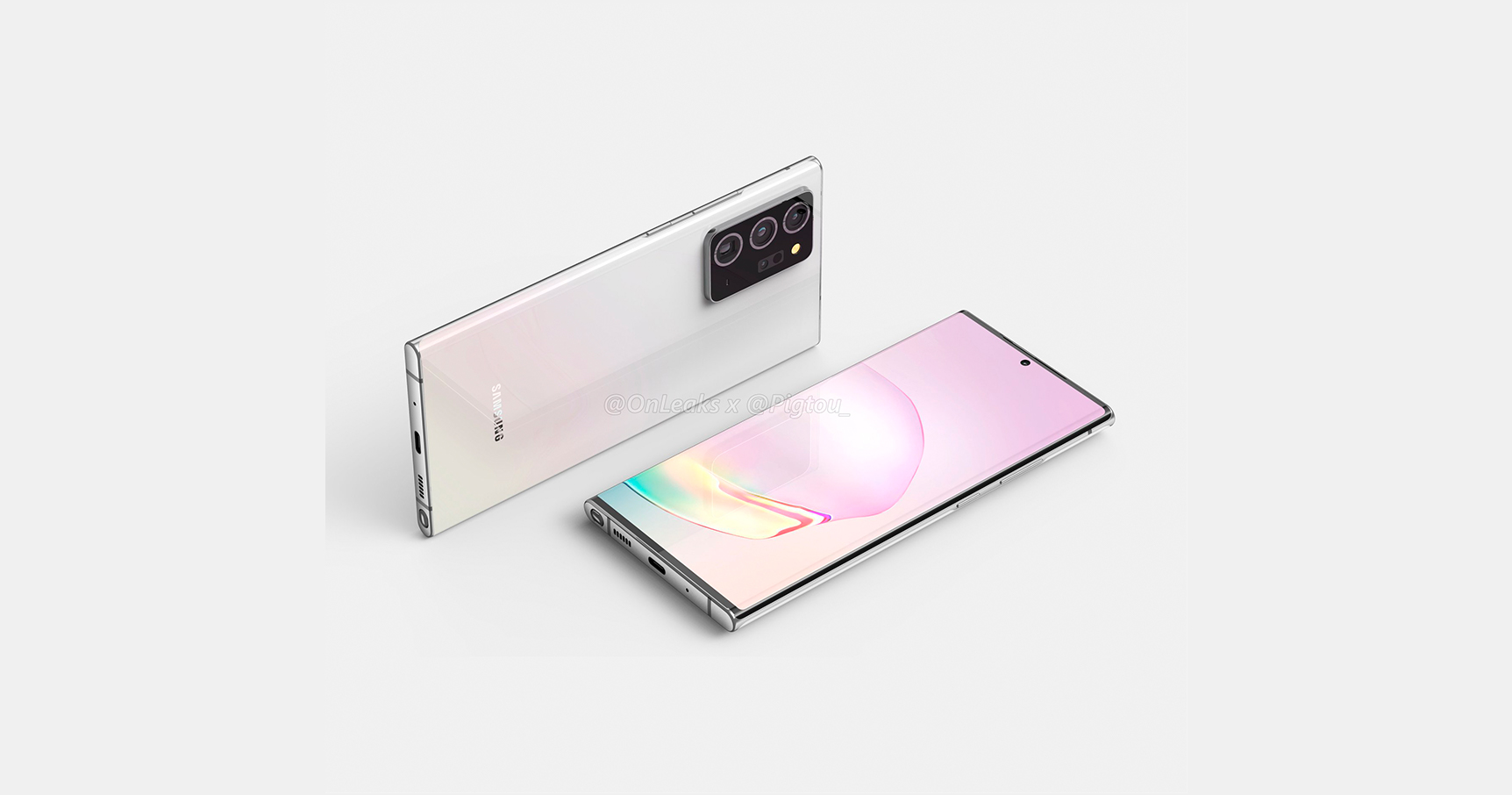 Imagem de: Galaxy Note20+: vazamento mostra visual e detalhes do smartphone