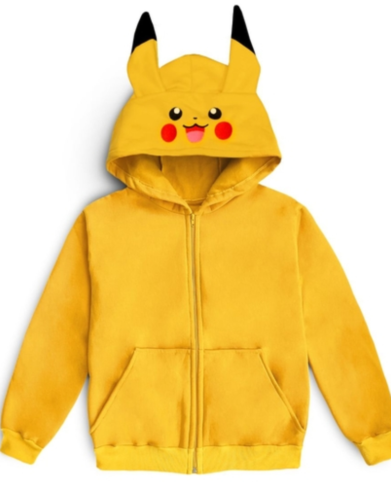 moletom pikachu com orelhas