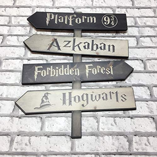 Imagem: Placa decorativa Lugares de Harry Potter