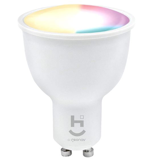 Imagem: Lâmpada Inteligente RGB+W, Hi By Geonav