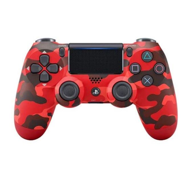 Imagem: Controle Dualshock 4, PS4 - Vermelho Camuflado