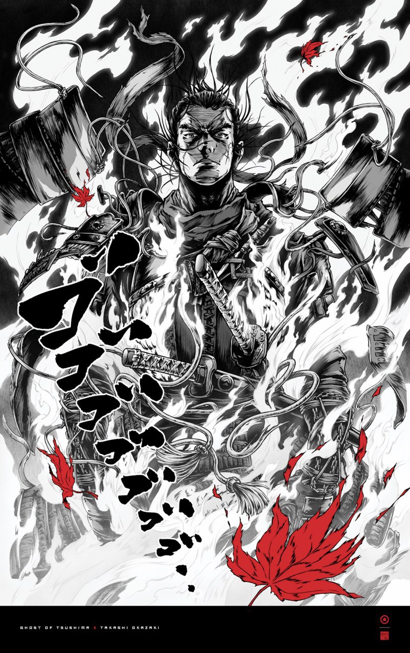 Ghost of Tsushima ganha posters com artes incríveis de mangá