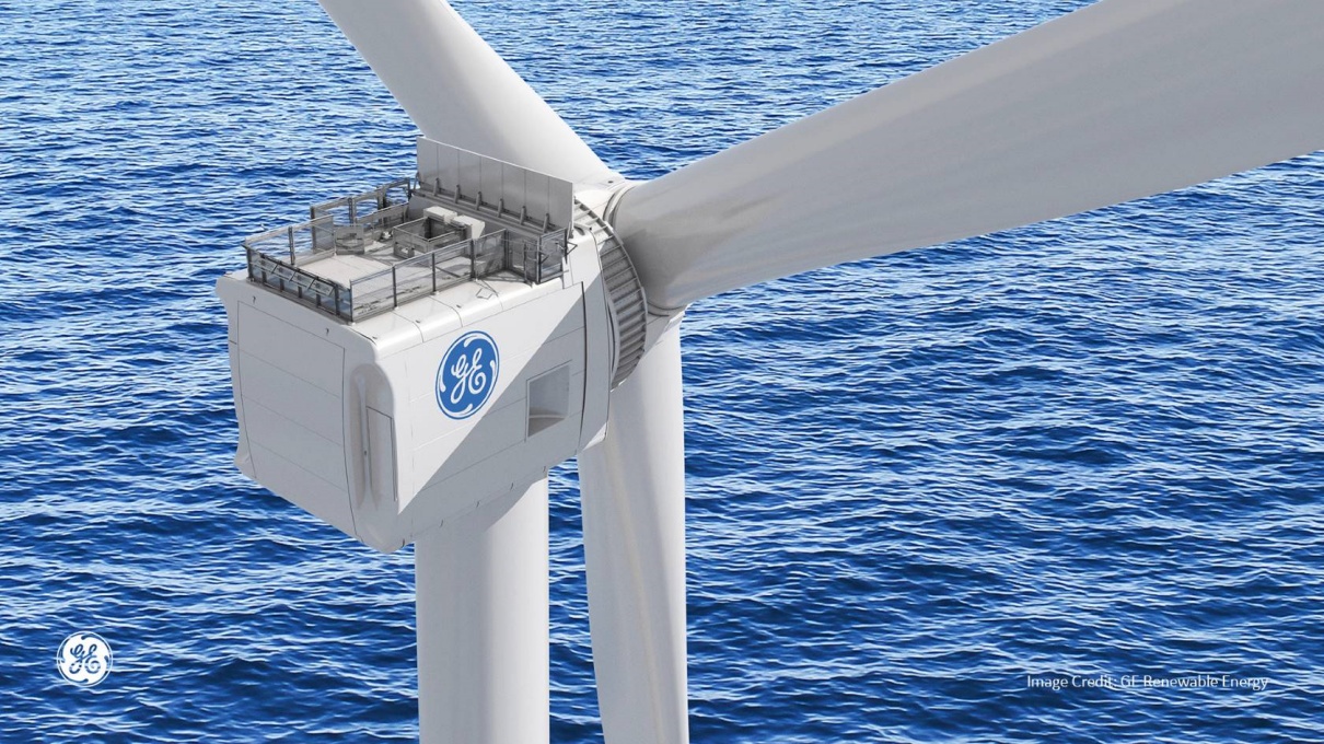 Turbina eólica offshore da GE. (Fonte: Vattenfall/Reprodução)
