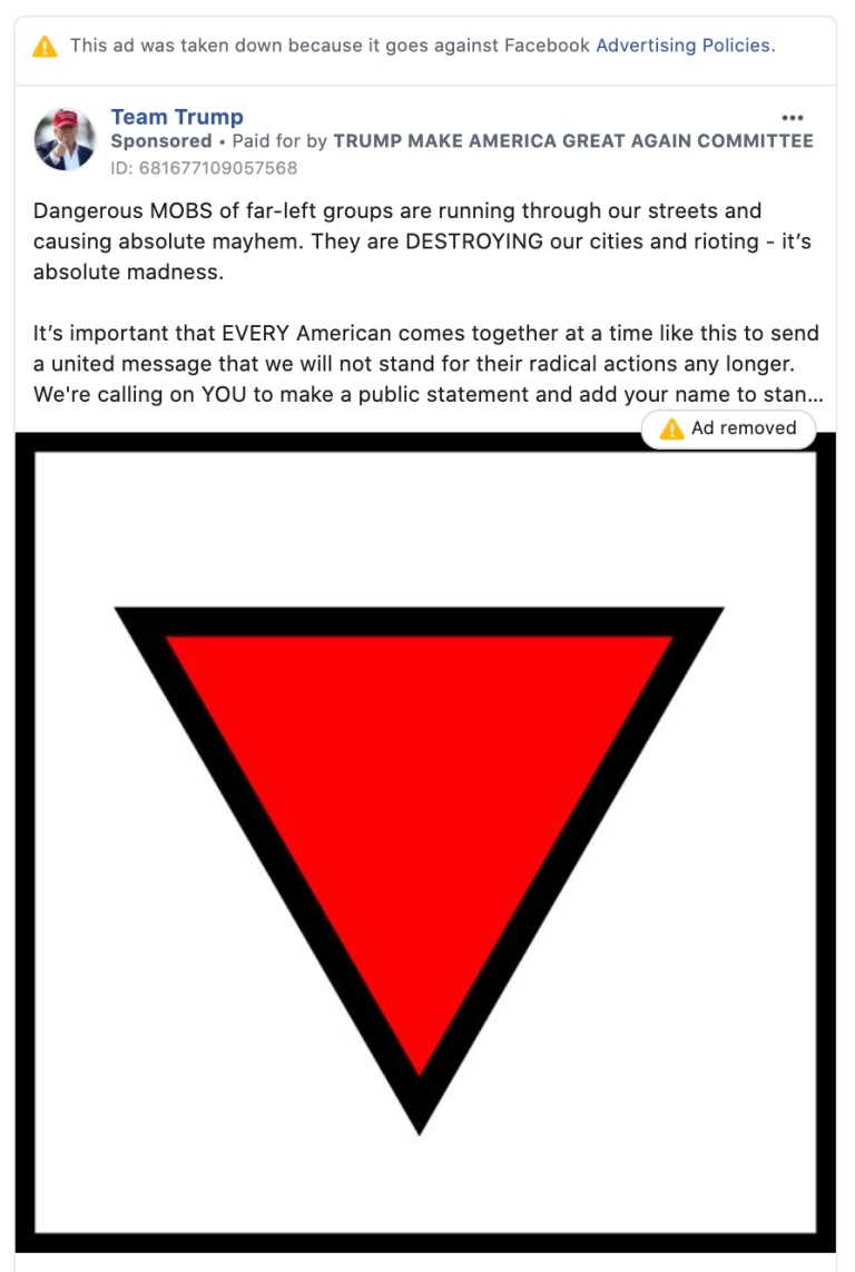 Facebook bane anúncios de Trump que usavam símbolo nazista - TecMundo