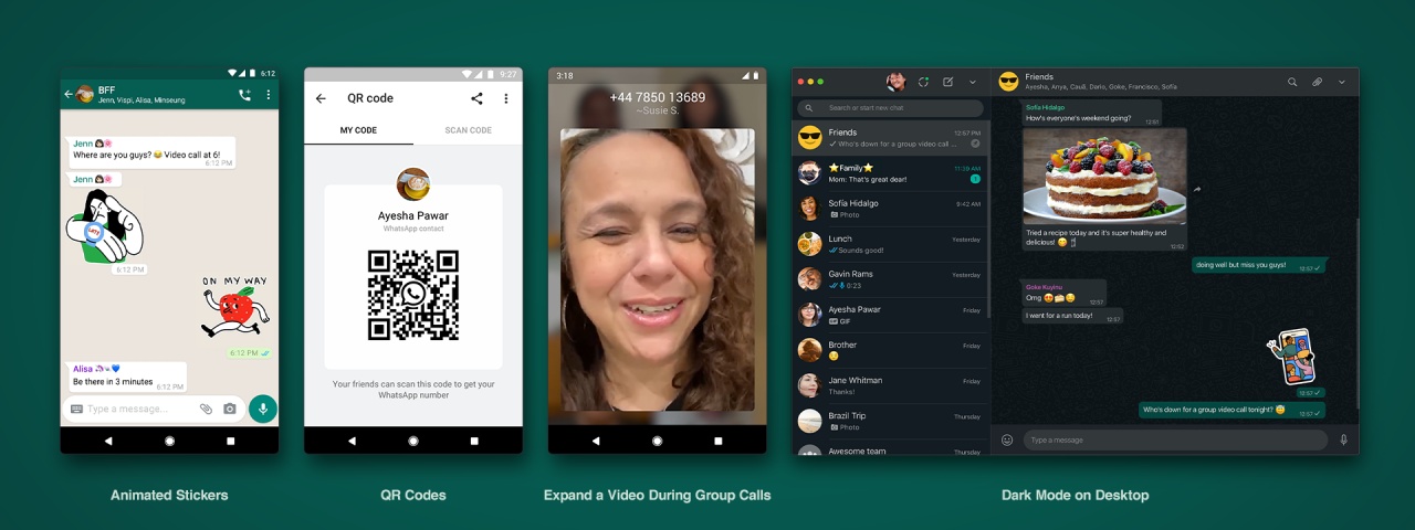 Imagem de: WhatsApp lança figurinhas animadas, QR Code e outras novidades