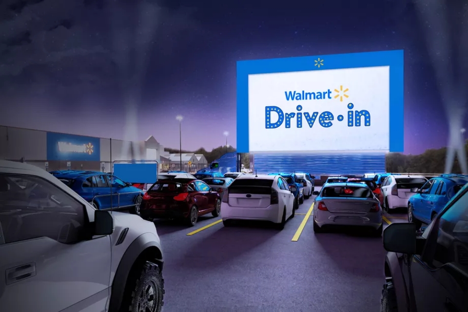 Walmart transformará estacionamentos em cinemas drive-in nos EUA