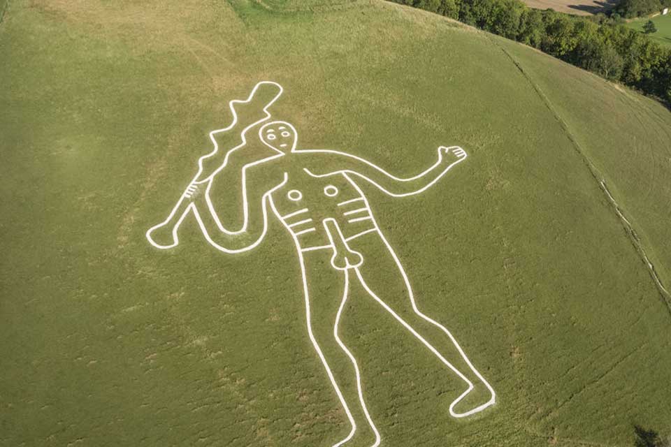A figura passou por uma renovação de giz em 2019. (Fonte: National Trust UK)