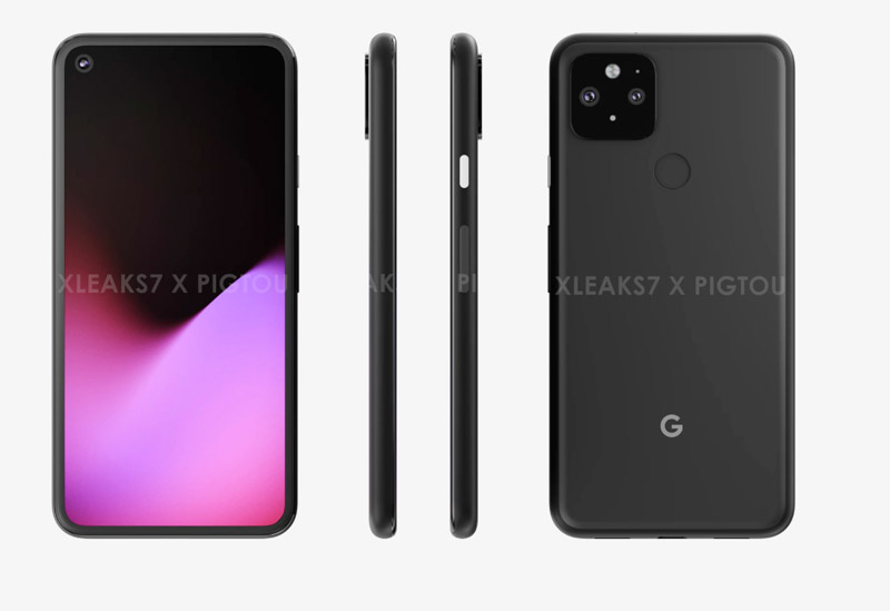 Suposto design do Pixel 5