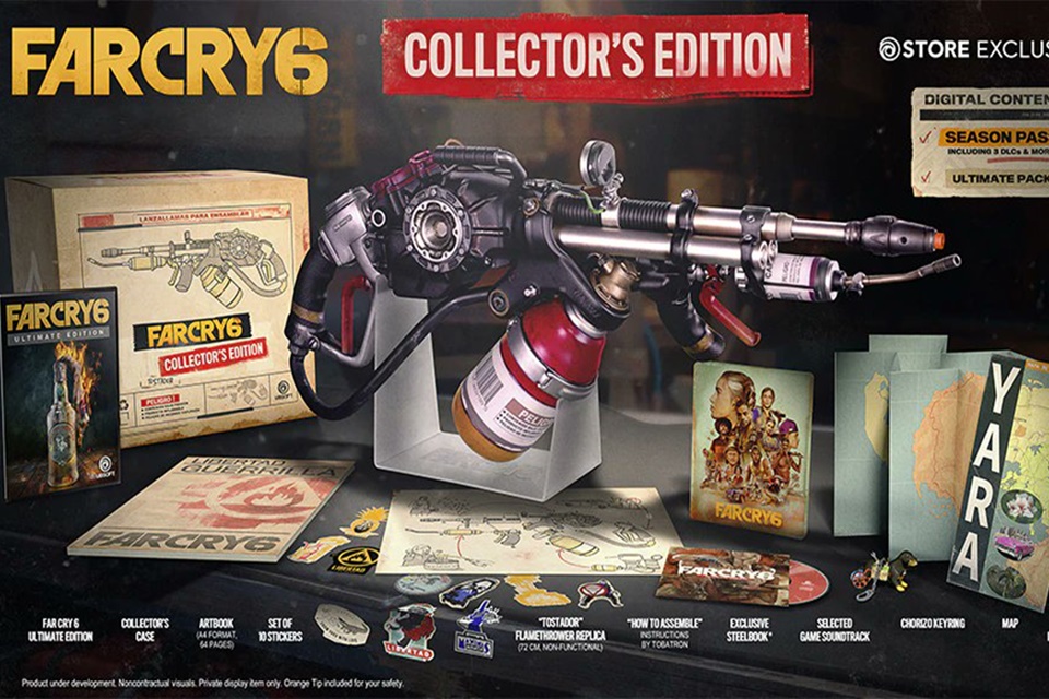Far Cry 6 tem edições anunciadas; item de colecionador é um lança-chamas