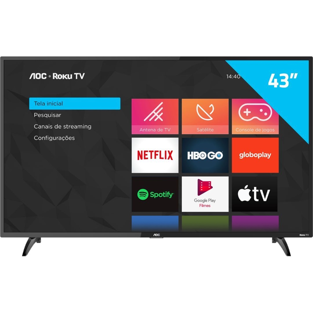 Imagem: Smart TV LED 43", Full HD, AOC 43S5195