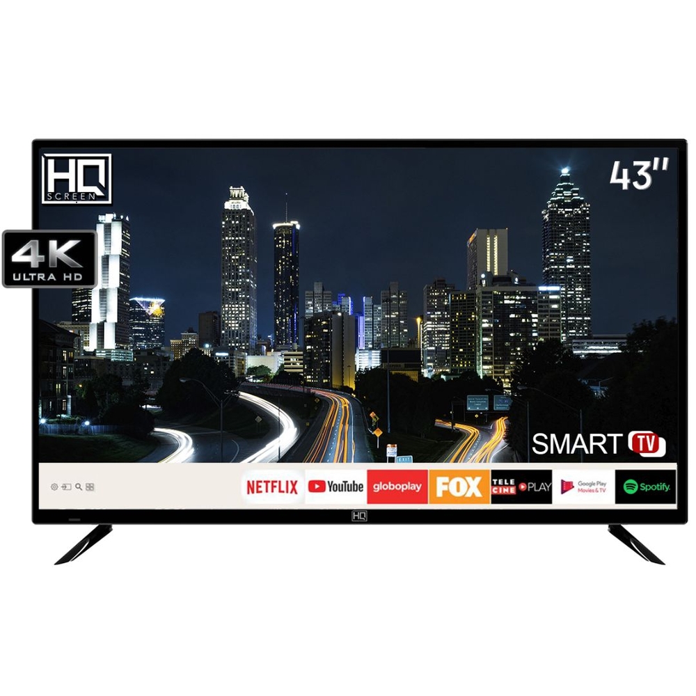 Imagem: Smart TV LED 43", 4K, HQ HQSTV43NY