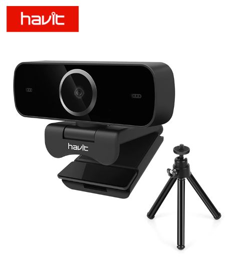 Imagem: Webcam HD com tripe, 1080P, Havit