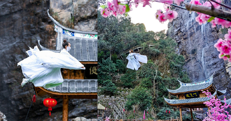 A experiência faz os visitantes se sentirem em um filme Wuxia. (Fonte: Mothership)