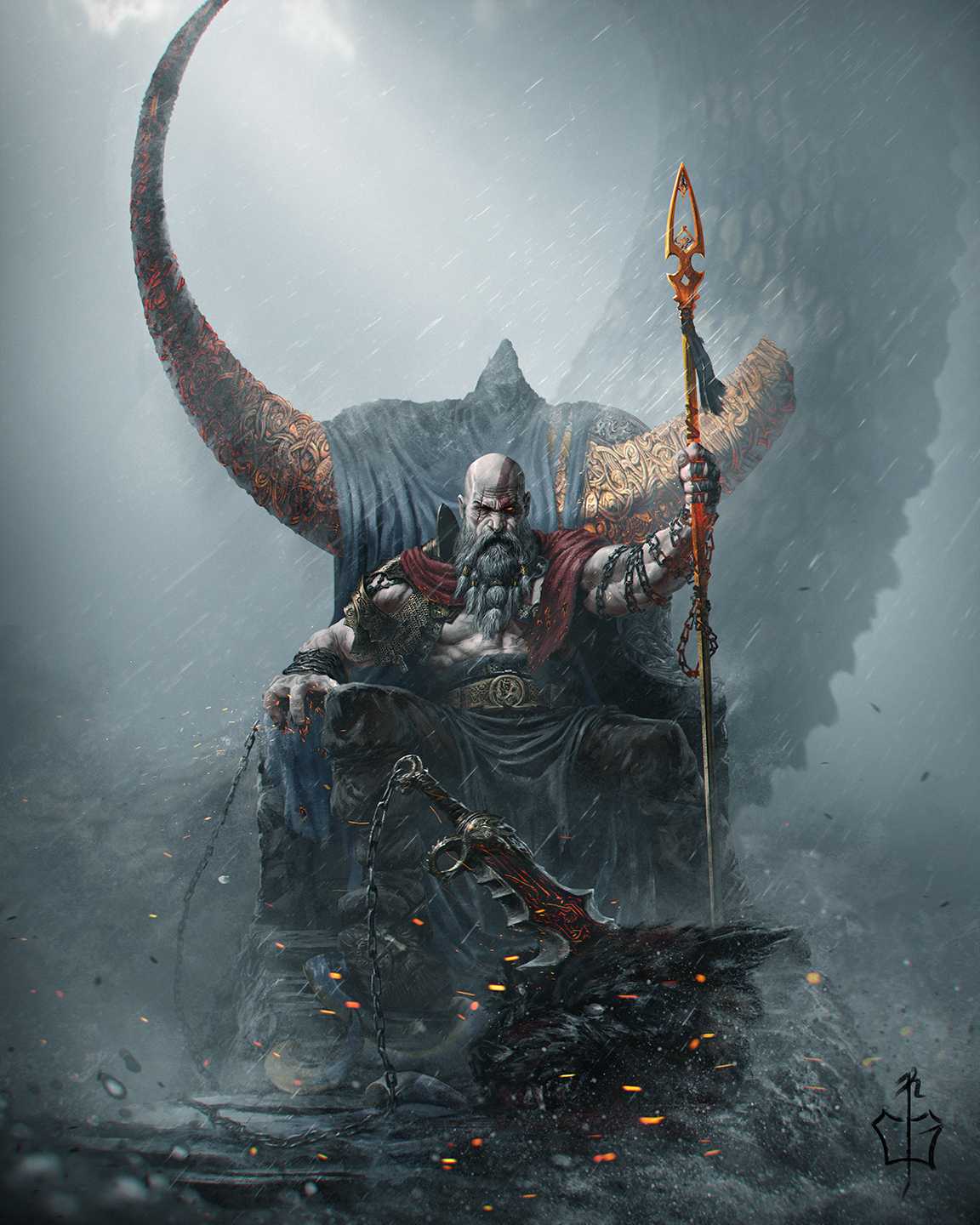 artstation-god-of-war-fanart-thor-gem-ryan-guerrero-kratos-god