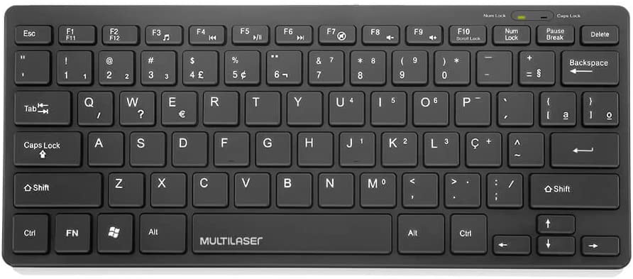 Teclado Slim Para Pc Game Jogos Trabalho Escritório - Mais Bela Moda e  Acessórios