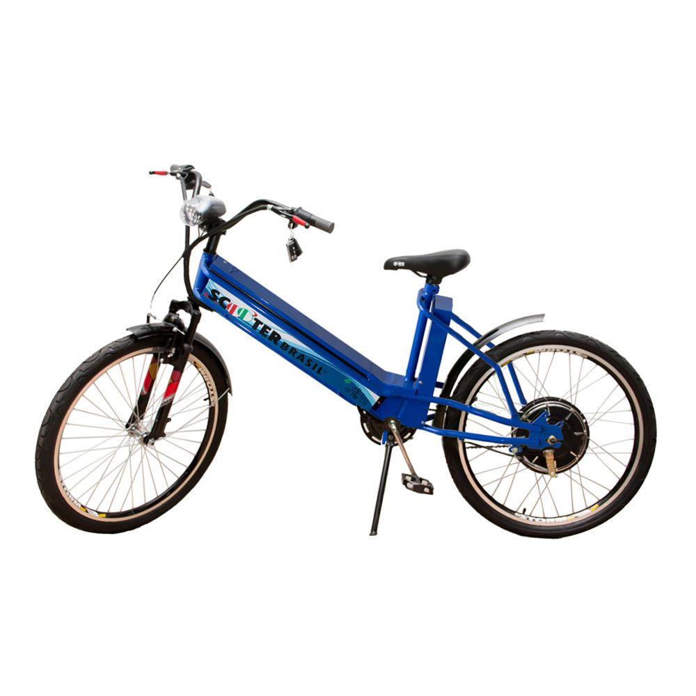 Imagem: Bicicleta Elétrica Scooter Brasil Aro 26, Suspensão Dianteira, Freio V-Brake MTB Pró